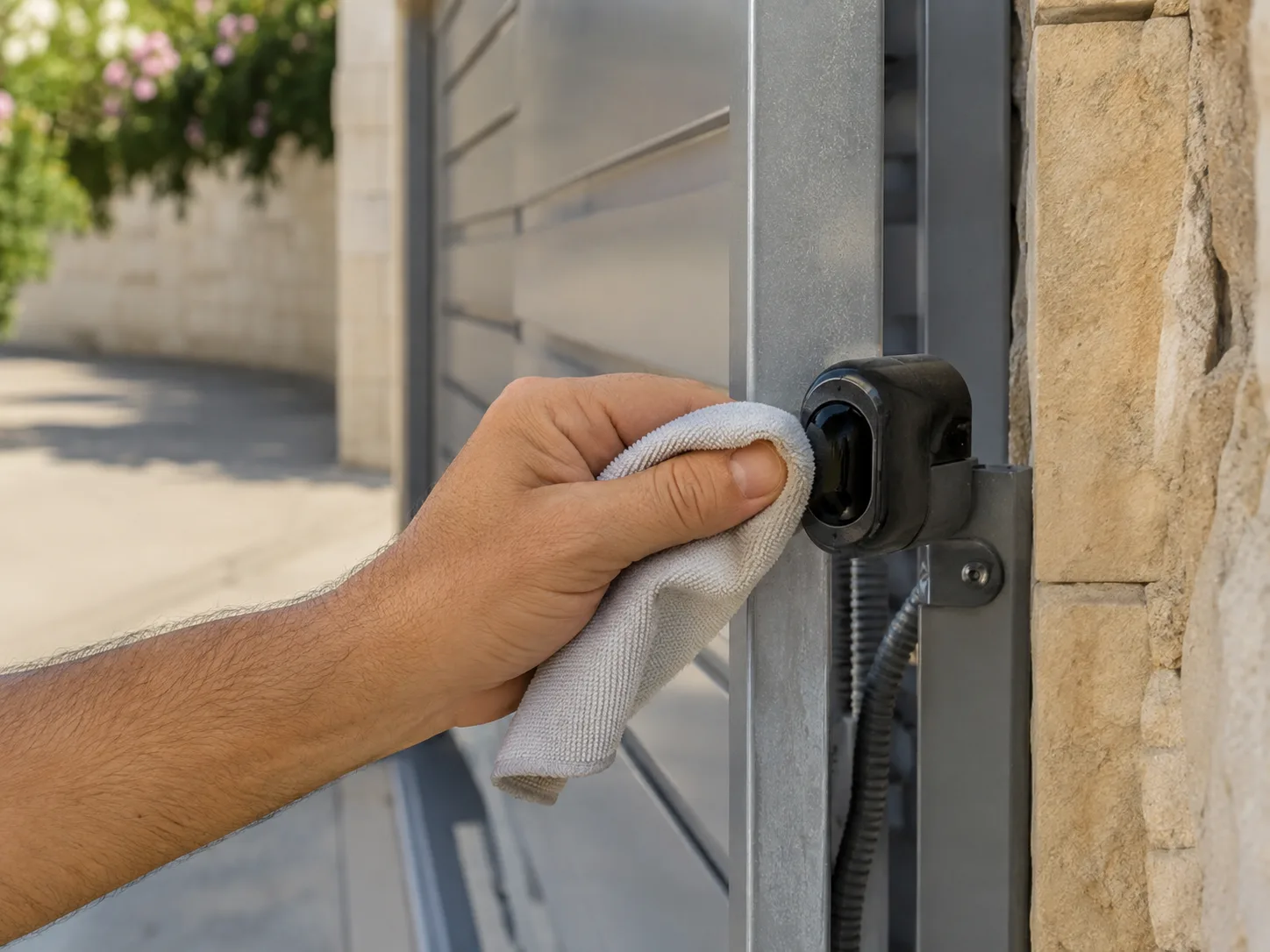 ניקוי עדשת עינית בטיחות במטלית רכה